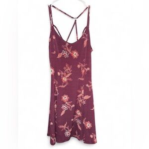 Aeropostale Burgundy Floral Dress